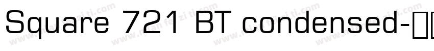 Square 721 BT condensed字体转换